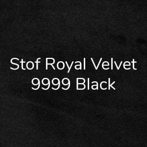 Stof Royal Velvet 9999 Black