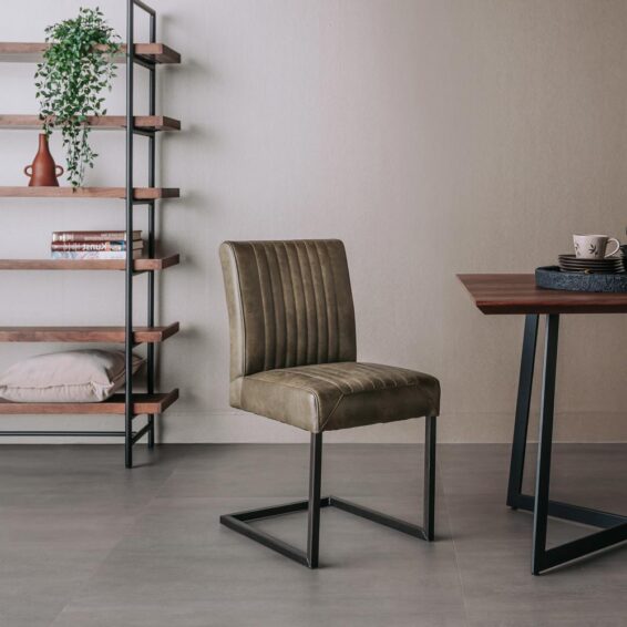 Tower Living Eetkamerstoel Ferro - Microvezel Savannah Green Sfeerfoto (2)