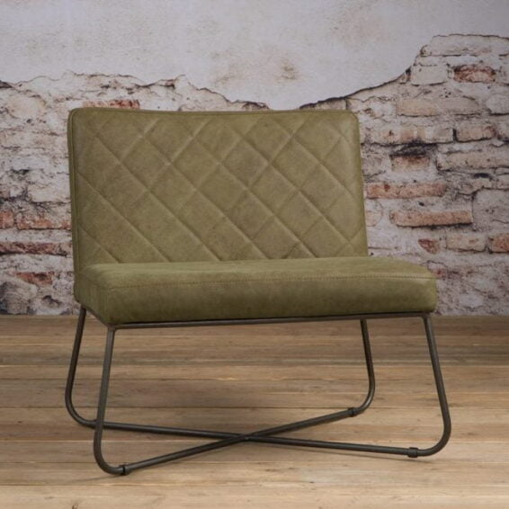 Tower Living Fauteuil 'Rodeo' - Leder Olive