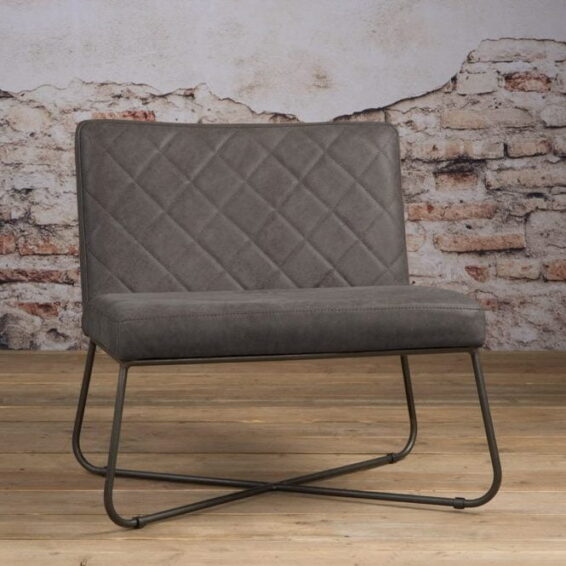 Tower Living Fauteuil 'Rodeo' - Leder Stone