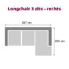 Zitzz Emil - Loungebank - 3 zits rechts