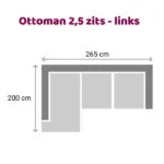 Zitzz Emil - Ottoman 2,5 zits links