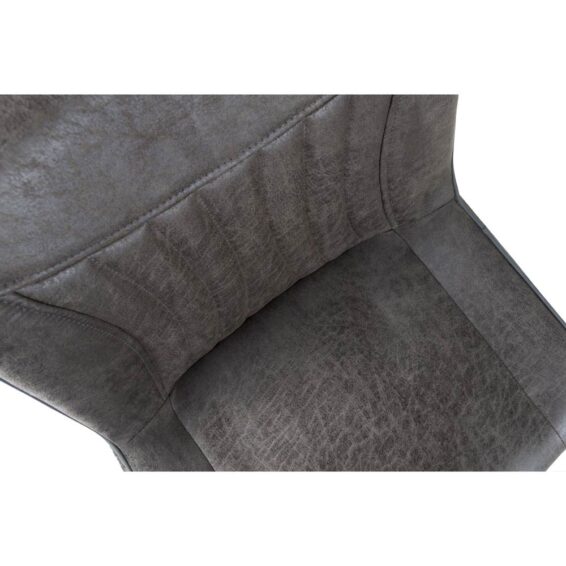 Eetkamerstoel Patron - Eco-leer Jacht Graphite 66 - Bekleding Details