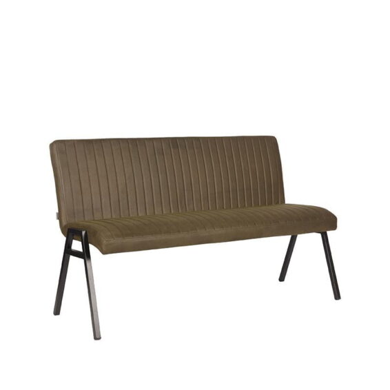 LABEL51 Eetkamerbank Matz Army Microvezel 145x62x86 cm Perspectief