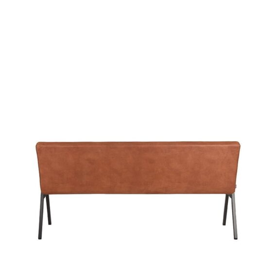 LABEL51 Eetkamerbank Matz Cognac Microvezel 175x62x86 cm Achterkant