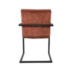 LABEL51 - Eetkamerstoel_Milo_Rust_Velours_55x55x85_Cm_Achterkant