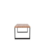 LABEL51 Eettafel Glasgow Rough Mangohout 200x90 cm Zijkant