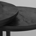 LABEL51 Salontafel Set Double Zwart Mangohout Detail 2