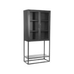 Vitrinekast_Level_Zwart_Metaal_70x35x150_cm_Perspectief.jpg