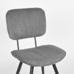 LABEL51 - Eetkamerstoel_Vic_Donkergrijs_Ribcord_49x60x87_cm_Detail