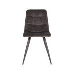 Eetkamerstoel Jelt Antraciet Velours 45x56x85 cm Voorkant