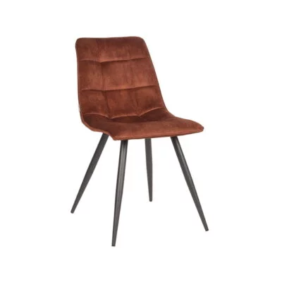 Eetkamerstoel Jelt Rust Velours 45x56x85 cm Perspectief