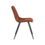 Eetkamerstoel Jelt Rust Velours 45x56x85 cm Zijkant