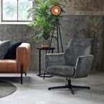 LABEL51 - Fauteuil Toby Stof Adore Antracite 68