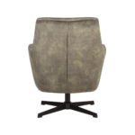 LABEL51 Fauteuil Toby Hunter Velours 75x80x85 cm Achterkant