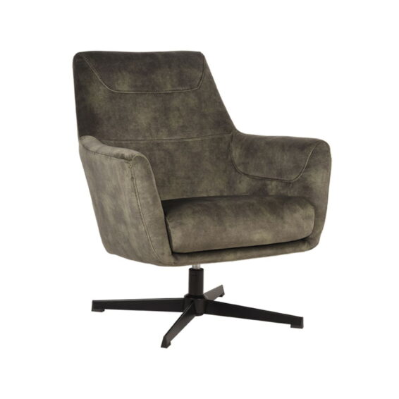 LABEL51 Fauteuil Toby Hunter Velours 75x80x85 cm Perspectief