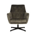 LABEL51 Fauteuil Toby Hunter Velours 75x80x85 cm Voorkant