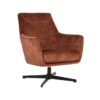 LABEL51 Fauteuil Toby Rust Velours 75x80x85 cm Perspectief