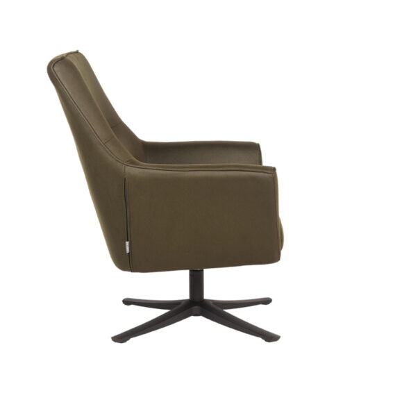 LABEL51 Fauteuil Tod Army Microvezel 76x75x90 cm Zijkant