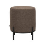 LABEL51 Poef Troy Bruin Boucle 41x41x48 cm Voorkant
