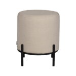 LABEL51 Poef Troy Ivoor Boucle 41x41x48 cm Voorkant