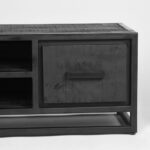 LABEL51 Tv Meubel Chili Zwart Mangohout 120x45x40 cm Detail
