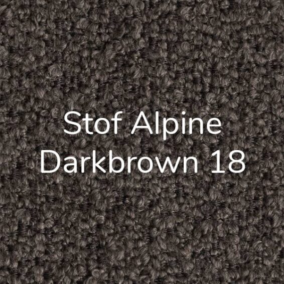 Stof Alpine Darkbrown 18