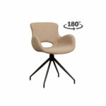 Tower Living Eetkamerstoel Campo - Stof Teddy MJ8-3 Light Brown