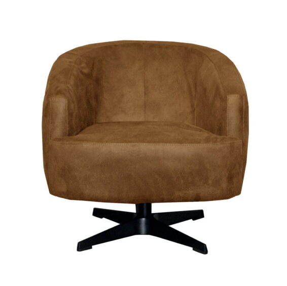 Fauteuil Macone - Eco leer Bull 28 Cognac Vooraanzicht