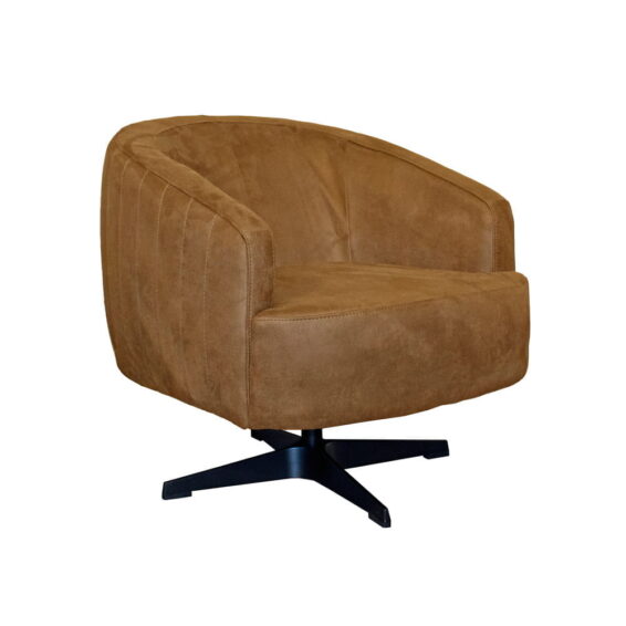 Fauteuil San Marcello Eco leer Bull 28 Cognac