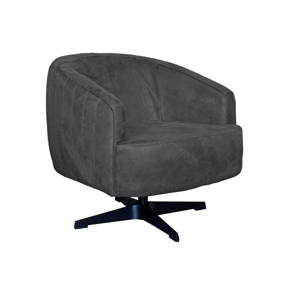 Fauteuil San Marcello Eco leer Bull 67 Anthracite 1