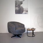 Fauteuil Macone - Eco leer Bull 67 Anthracite Sfeerfoto (2)