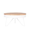 LABEL51 salontafel saran wit metaal 80x80x43 cm voorkant