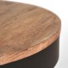 LABEL51 salontafel saran zwart metaal 80x80x43 cm detail 2