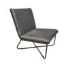Fauteuil Lee Stof Bluvel 14 Grijs Zijaanzicht