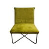 Fauteuil Lee Stof Bluvel 75 Groen Vooraanzicht