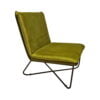 Fauteuil Lee Stof Bluvel 75 Groen Zijaanzicht