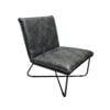 Fauteuil Lee Stof Paneray Antractiet Zijaanzicht