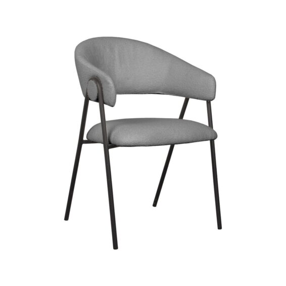 LABEL51 EETKAMERSTOEL LOWEN GRIJS BOUCLE