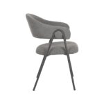 LABEL51 - Eetkamerstoel_Lowen- Stof Alpine Grey 65 Zijkant