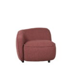 LABEL51 fauteuil livo links wine red vooraanzicht