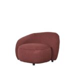 LABEl51 - Fauteuil_Livo_Links_Wine_Red_Perspectief_2