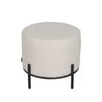 LABEL51 Poef Troy Ivoor Boucle 46x46x41 cm Bovenaanzicht
