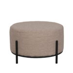 LABEL51 Poef Troy Naturel Boucle 57x57x35 cm Voorkant