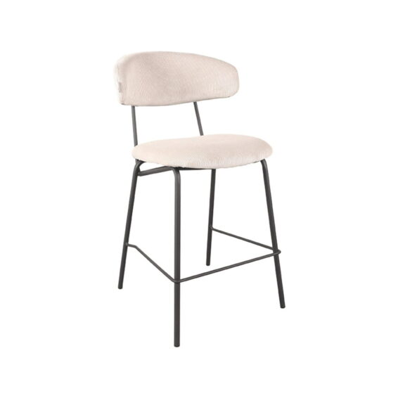 LABEL51 Barkruk Zack Naturel Ribcord 53x57x95 cm Perspectief