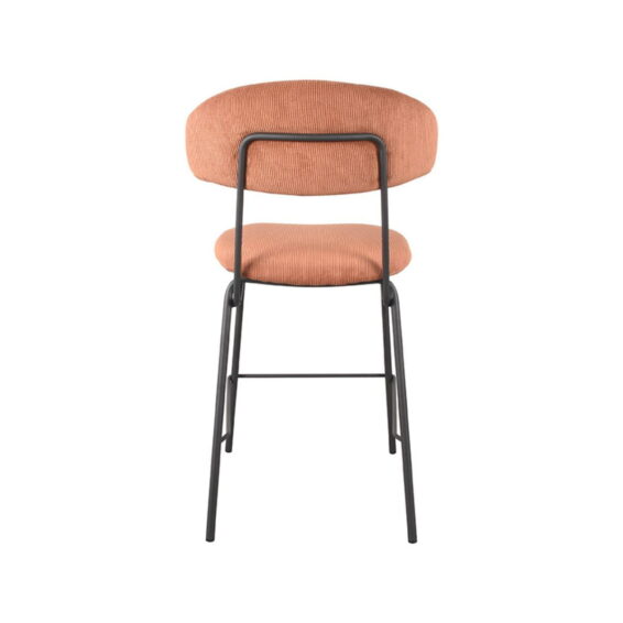 LABEL51 Barkruk Zack Rust Ribcord 53x57x95 cm Achterkant