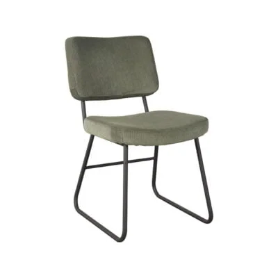 LABEL51 Eetkamerstoel Noah Army Ribcord 47x61x85 Cm Perspectief