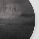 LABEL51 Restaurant Bartafel Blad Rond Sloppy Edge 70x70 cm Zwart Detail
