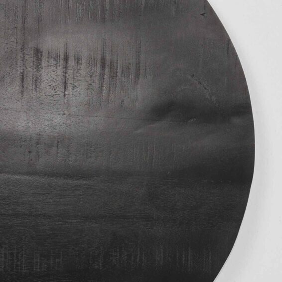 LABEL51 Restaurant Bartafel Blad Rond Sloppy Edge 70x70 cm Zwart Detail