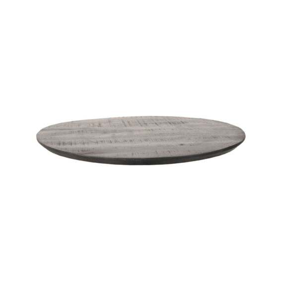 LABEL51 Restaurant Bartafel Blad Rond Sloppy Edge 70x70 cm Zwart Perspectief